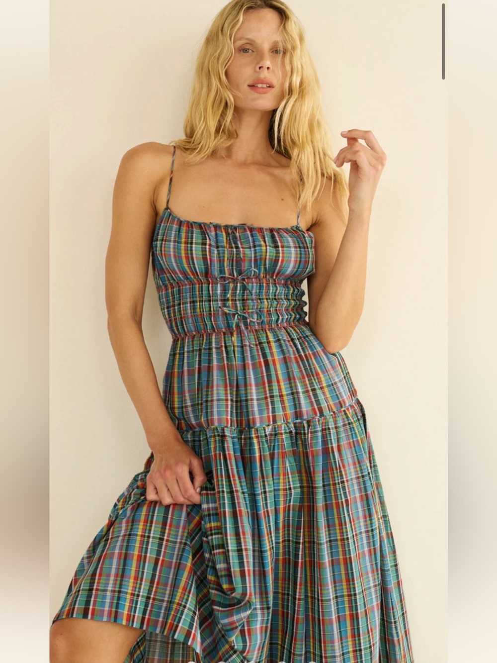 Doen Brielle Dress in Alderbrook Plaid
